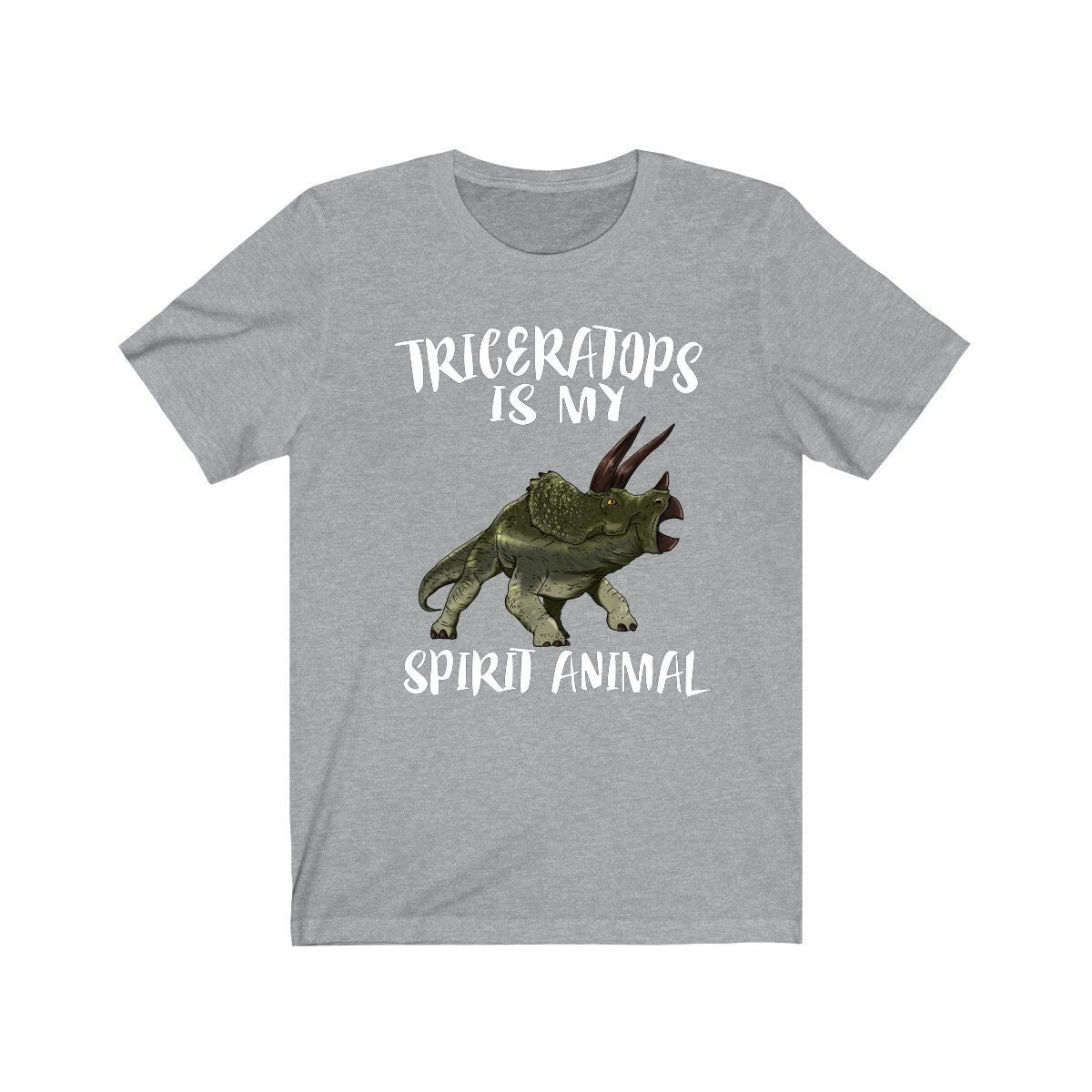 Triceratops Is My Spirit Animal Shirt, Triceratops Lover Shirt, Dinosaur shirt, Dinosaur Lover Gift Animal Adult Toddler Kids T-Shirt Image 1