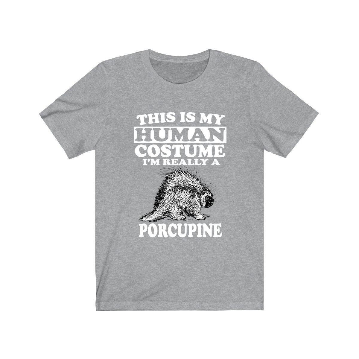 This is my human costume I am really a porcupine spiky rodent tee