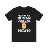 This Is My Human Costume I'm Really A Potato Shirt, Potato Lover Shirt, Potato Shirt, Vegetable Funny Gift, Animal Adult Kids Image 2