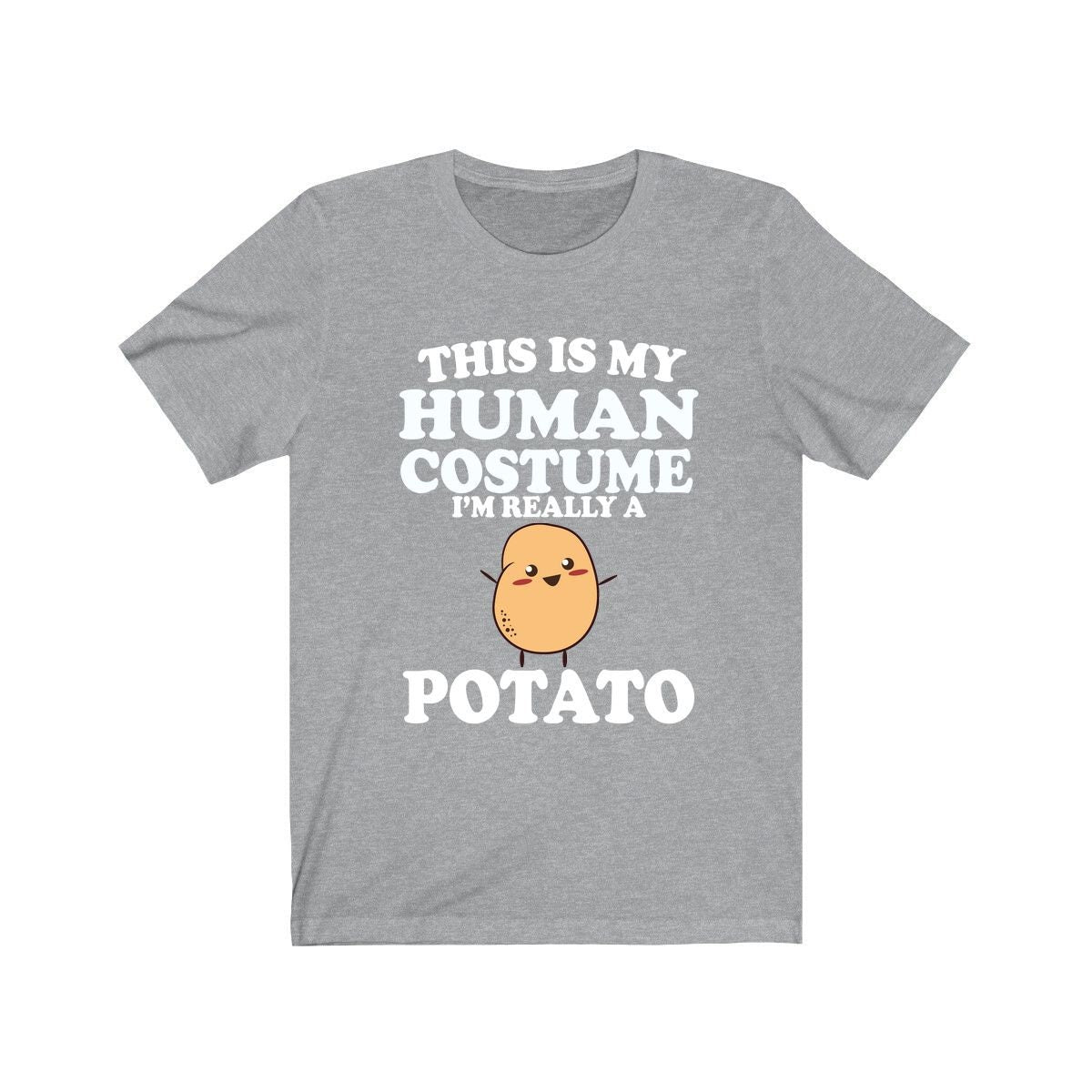 This Is My Human Costume I'm Really A Potato Shirt, Potato Lover Shirt, Potato Shirt, Vegetable Funny Gift, Animal Adult Kids Image 3