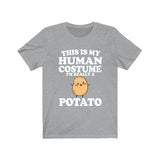 This Is My Human Costume I'm Really A Potato Shirt, Potato Lover Shirt, Potato Shirt, Vegetable Funny Gift, Animal Adult Kids Image 3
