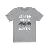 Just A Boy Who Loves Bats Shirt, Bat Lover Shirt, Bat Shirt, Bat Gift, Animal Adult Kids T-Shirt Image 3