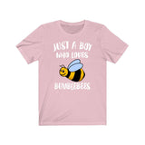 Just A Boy Who Loves Bumblebees Shirt, Bumblebee Lover Shirt, Bumblebee Shirt, Bumblebee Gift, Animal Adult Kids T-Shirt Image 4