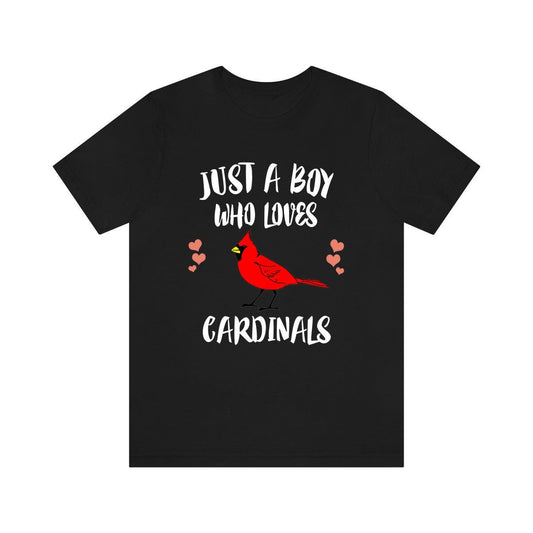 Just A Boy Who Loves Cardinals Birds Shirt - Cardinal print design