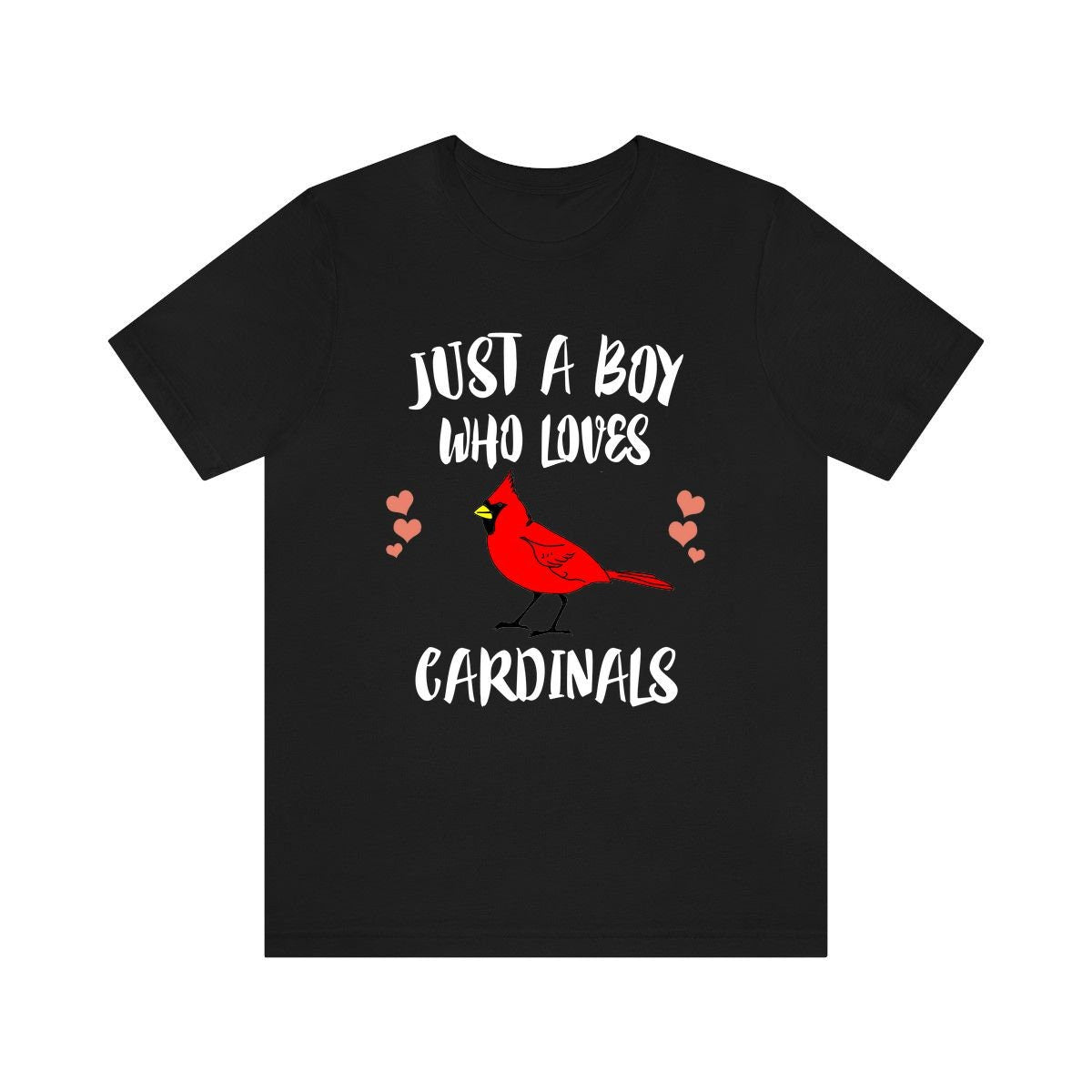 Just A Boy Who Loves Cardinals Birds Shirt, Cardinal Lover Shirt, Birding Shirt, Cardinal Lover Gift, Animal Adult Kids T-Shirt Image 1