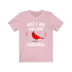 Just A Boy Who Loves Cardinals Birds Shirt - Cardinal print design