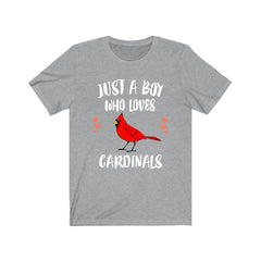 Just A Boy Who Loves Cardinals Birds Shirt - Cardinal print design