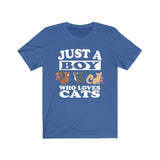 Just A Boy Who Loves Cats Shirt, Cat Lover Shirt, Cat Shirt, Cat Owner Gift, Animal Adult Kids T-Shirt Image 2