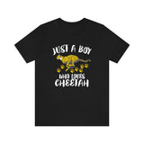 Just A Boy Who Loves Cheetah Shirt, Cheetah Lover Shirt, Cheetah Shirt, Cheetah Owner Gift, Animal Adult Kids T-Shirt Image 1