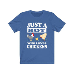Just A Boy Who Loves Chickens Shirt - chicken print design