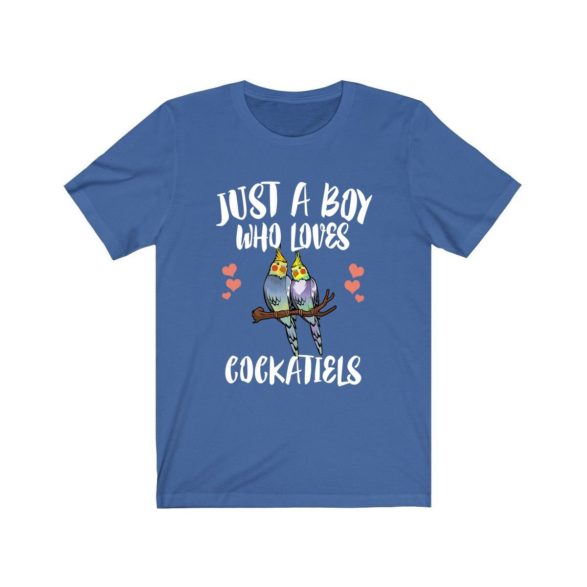 Just A Boy Who Loves Cockatiels Shirt, Cockatiel Lover Shirt, Cockatiel Shirt, Cockatiel Owner Gift, Animal Adult Kids T-Shirt Image 2