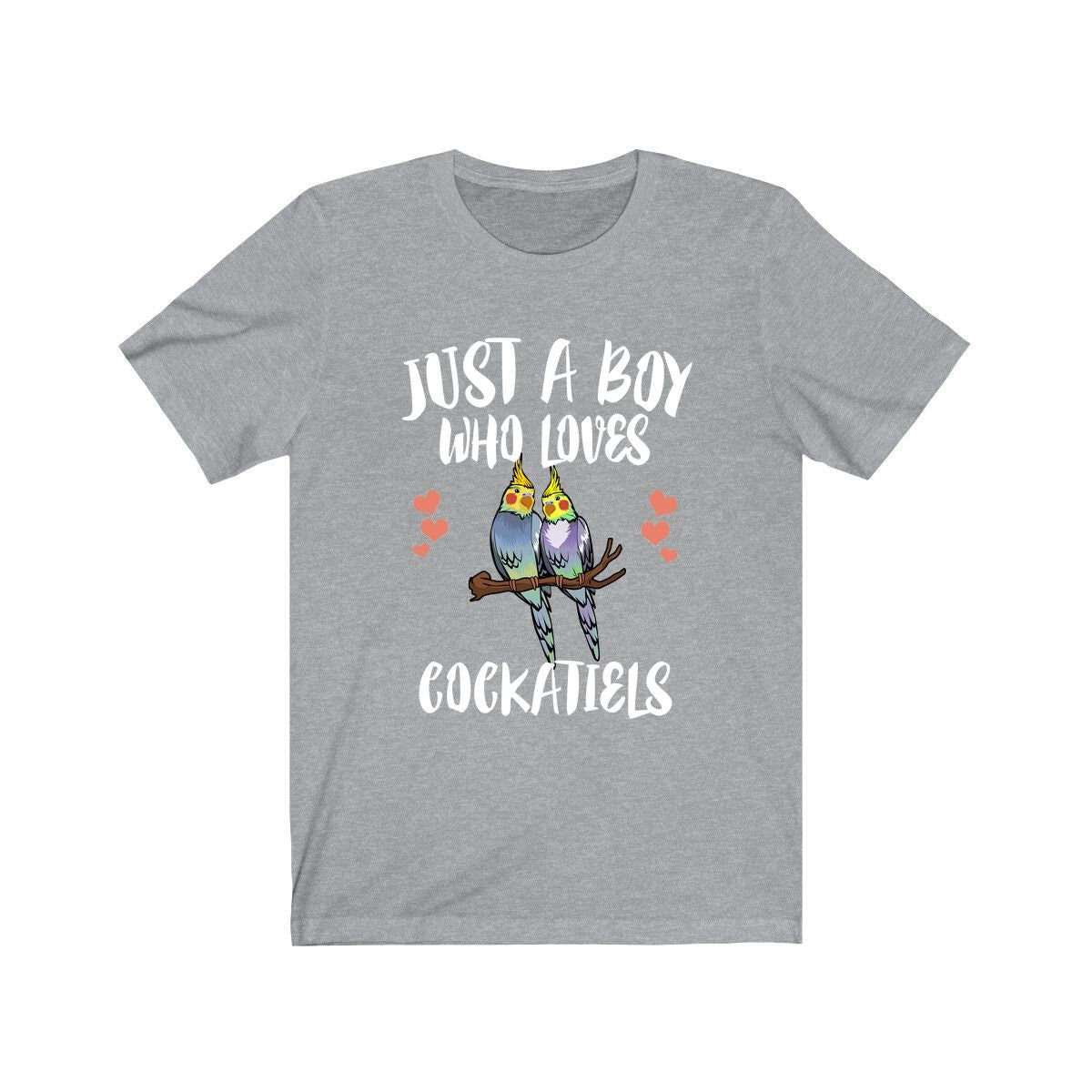 Just A Boy Who Loves Cockatiels Shirt, Cockatiel Lover Shirt, Cockatiel Shirt, Cockatiel Owner Gift, Animal Adult Kids T-Shirt Image 3