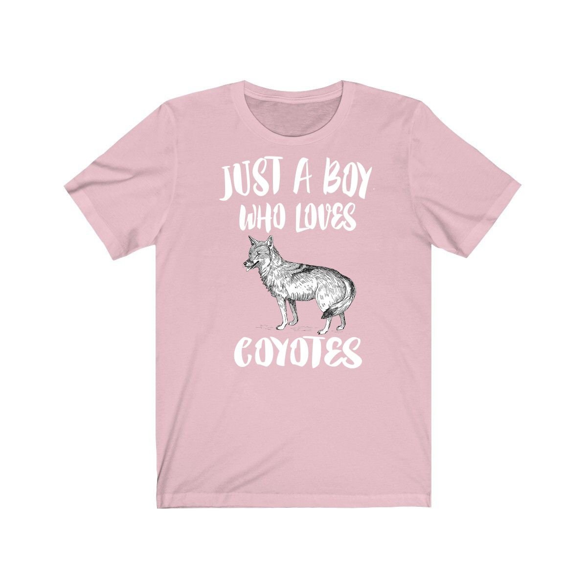 Just A Boy Who Loves Coyotes Shirt, Coyote Lover Shirt, Coyote Shirt, Coyote Lover Gift, Animal Adult Kids T-Shirt Image 4