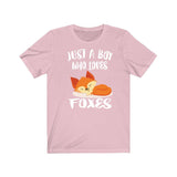 Just A Boy Who Loves Foxes Shirt, Fox Lover Shirt, Fox Shirt, Fox Lover Gift, Animal Adult Kids T-Shirt Image 3