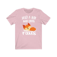 Just A Boy Who Loves Foxes Shirt - fox print design