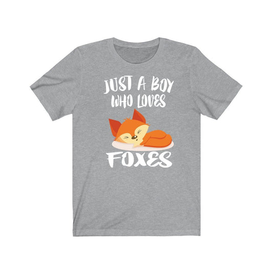 Just A Boy Who Loves Foxes Shirt - fox print design