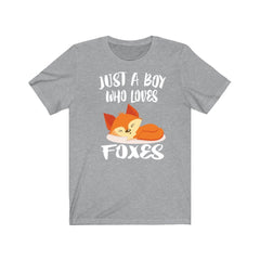 Just A Boy Who Loves Foxes Shirt - fox print design