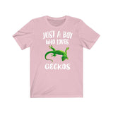 Just A Boy Who Loves Geckos Lizards Shirt, Gecko Lover Shirt, Gecko Shirt, Lizard Lover Gift, Animal Adult Kids T-Shirt Image 4