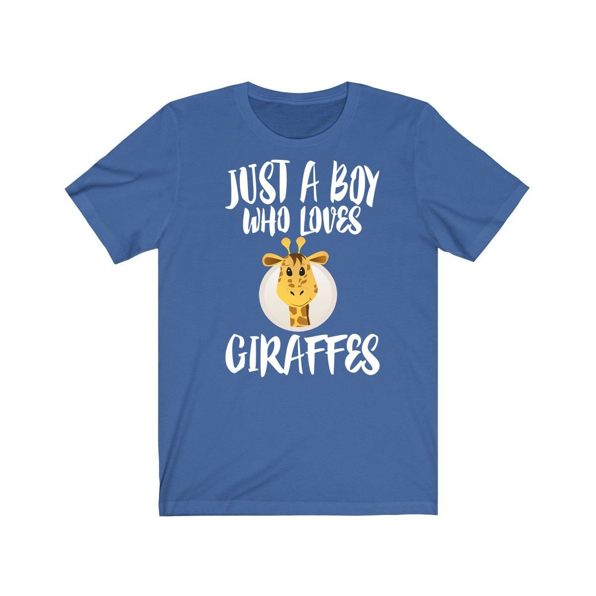 Just A Boy Who Loves Giraffes Shirt, Giraffe Lover Shirt, Giraffe Shirt, Giraffe Lover Gift, Animal Adult Kids T-Shirt Image 2