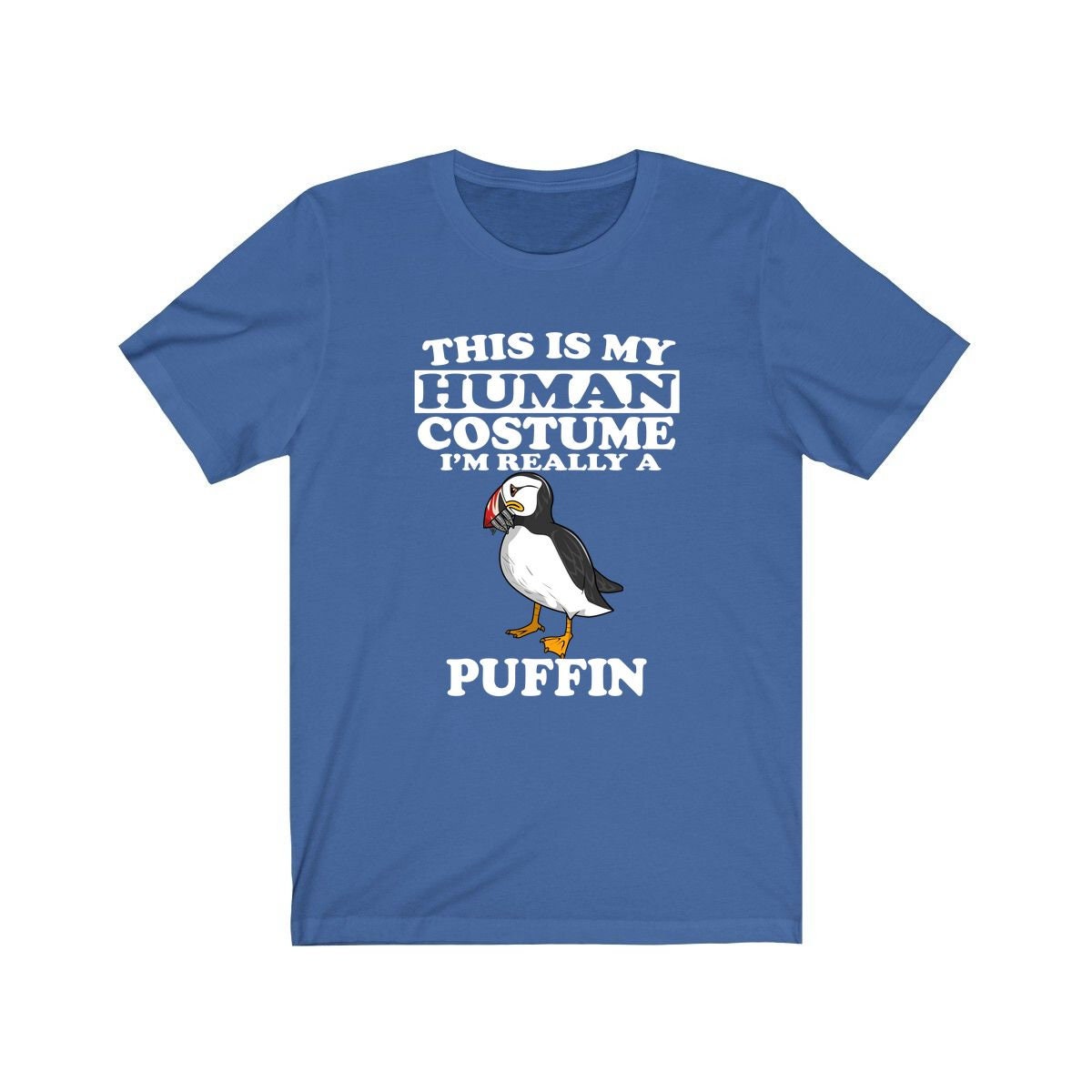 This Is My Human Costume I'm Really A Puffin Bird Shirt, Puffin Lover Shirt, Birding Shirt, Bird Funny Gift, Animal Adult Kids Image 3