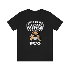 Pug Costume Funny T-Shirt - novelty pug print design