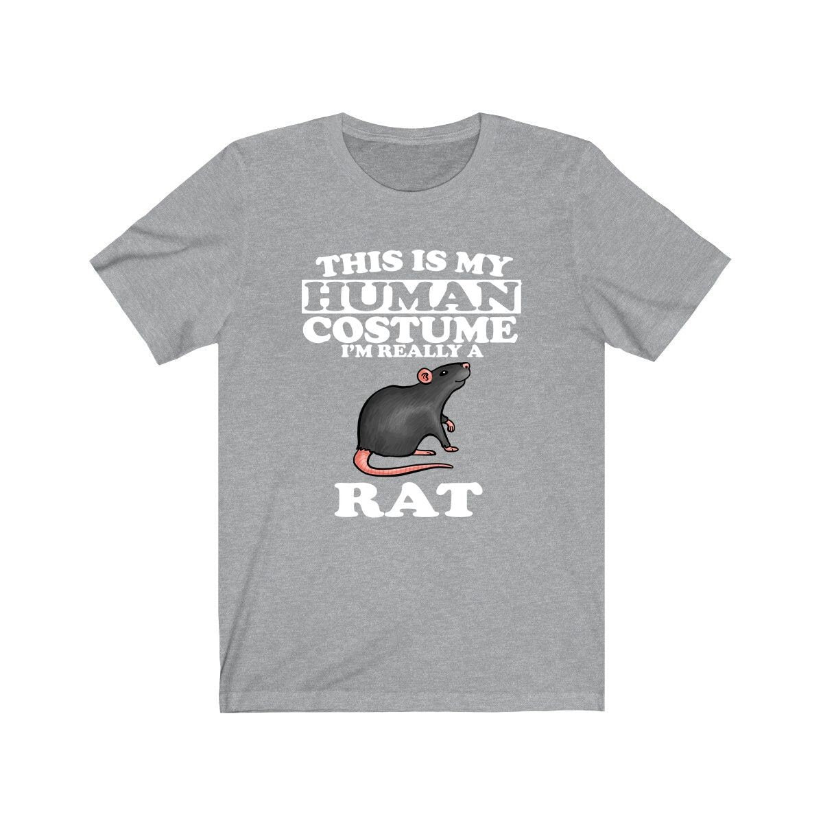 This Is My Human Costume I'm Really A Rat Shirt, Rat Lover Shirt, Rat Shirt, Rat Funny Gift, Animal Adult Kids Shirt Image 1