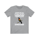 This Is My Human Costume I'm Really A Red-winged Blackbird Shirt, Blackbird Lover Shirt, Birding Shirt, Bird Funny Gift, Adult Kids Shirt Image 1