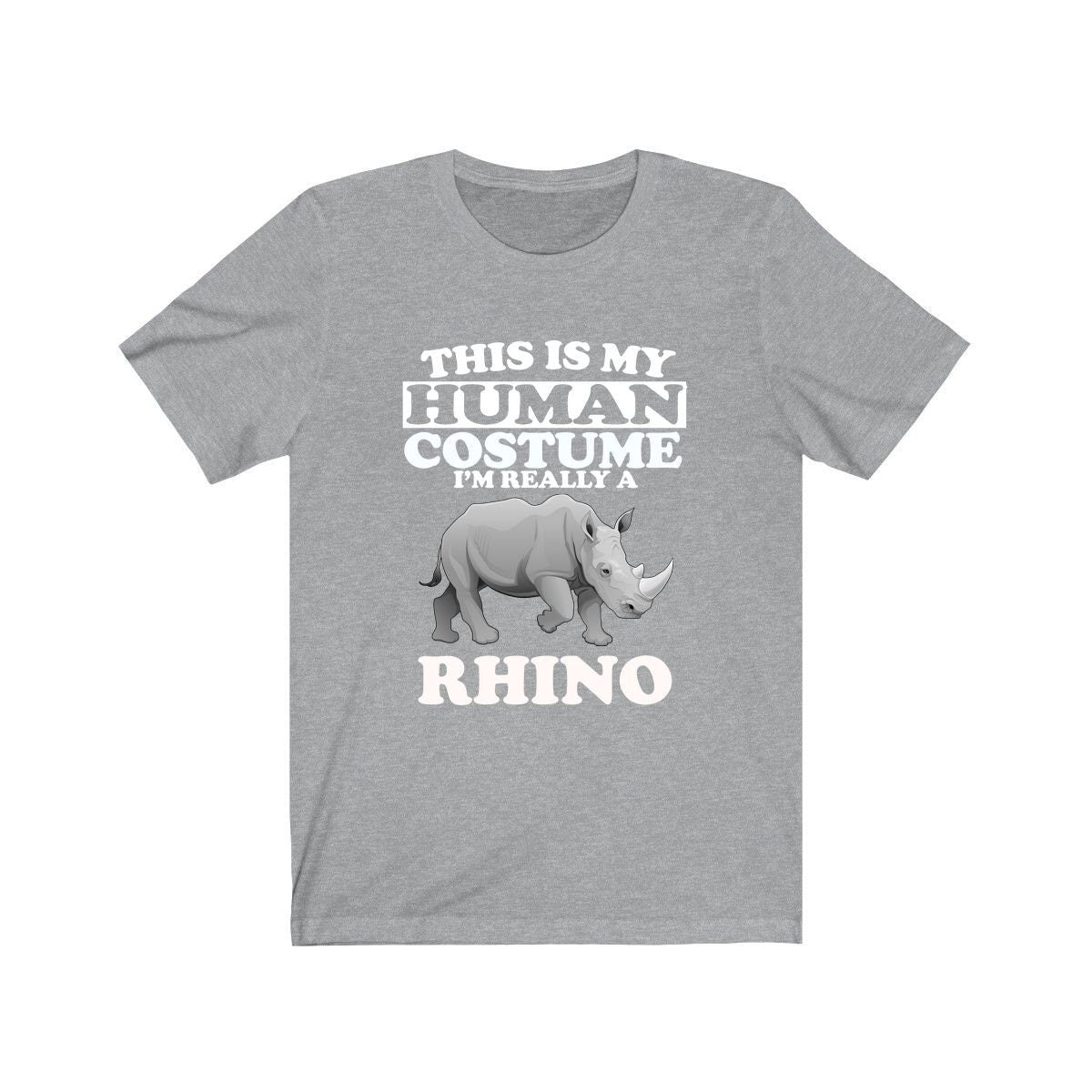 This Is My Human Costume I'm Really A Rhino Shirt, Rhino Lover Shirt, Rhino Shirt, Rhino Funny Gift, Adult Kids Shirt Image 3