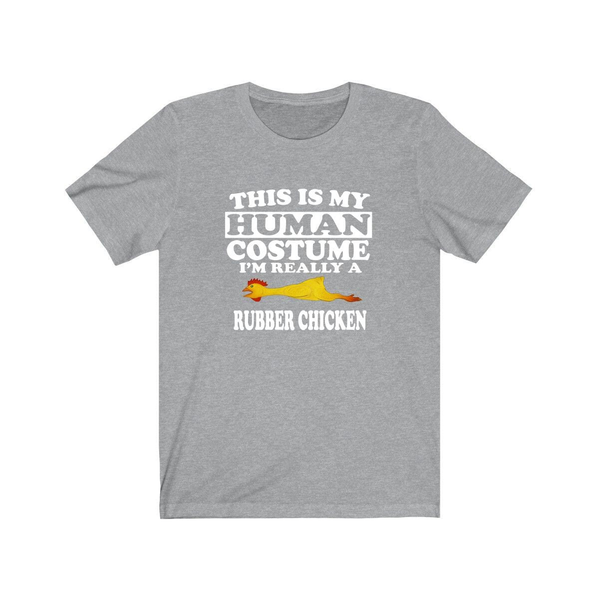 This Is My Human Costume I'm Really A Rubber Chicken Shirt, Rubber Chicken Lover Shirt, Chicken Shirt, Chicken Funny Gift, Adult Kids Shirt Image 3
