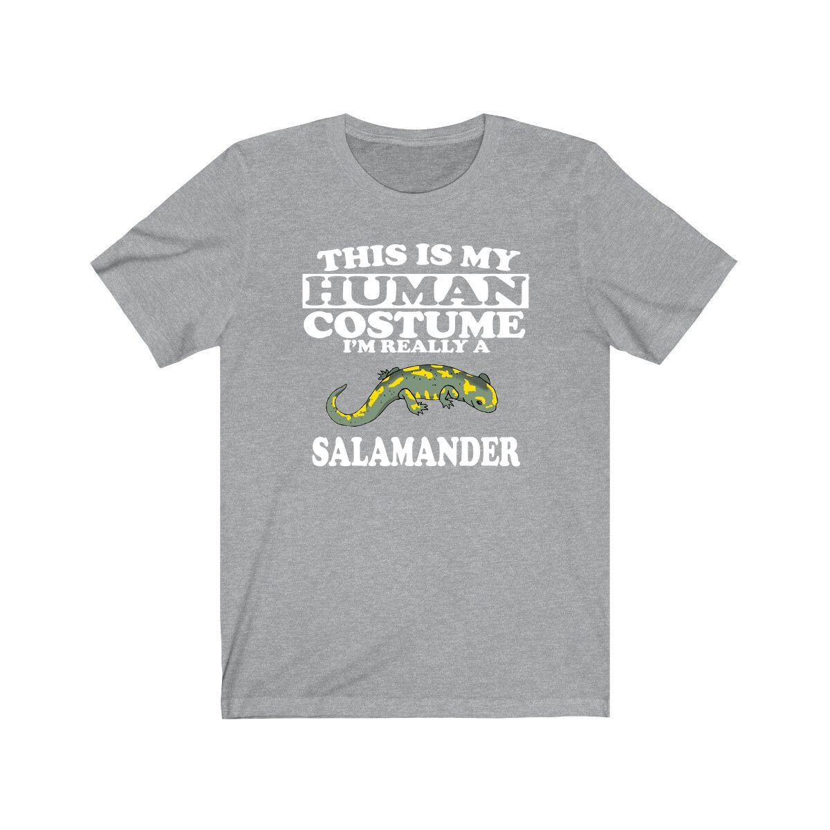 This Is My Human Costume I'm Really A Salamander Shirt, Salamander Lover Shirt, Lizard Shirt, Salamander Funny Gift, Adult Kids Shirt Image 3