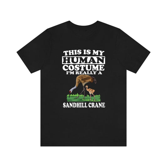 This is my human costume sandhill crane funny wetland bird tee