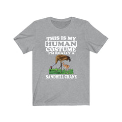 This is my human costume sandhill crane funny wetland bird tee