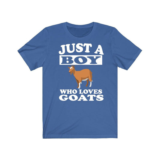 Just A Boy Who Loves Goats Shirt - goat print design