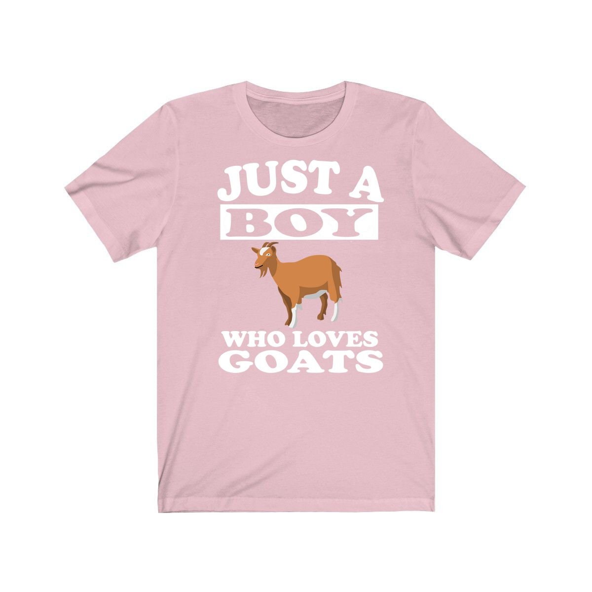 Just A Boy Who Loves Goats Shirt, Goat Lover Shirt, Goat Shirt, Goat Lover Gift, Animal Adult Kids T-Shirt Image 4