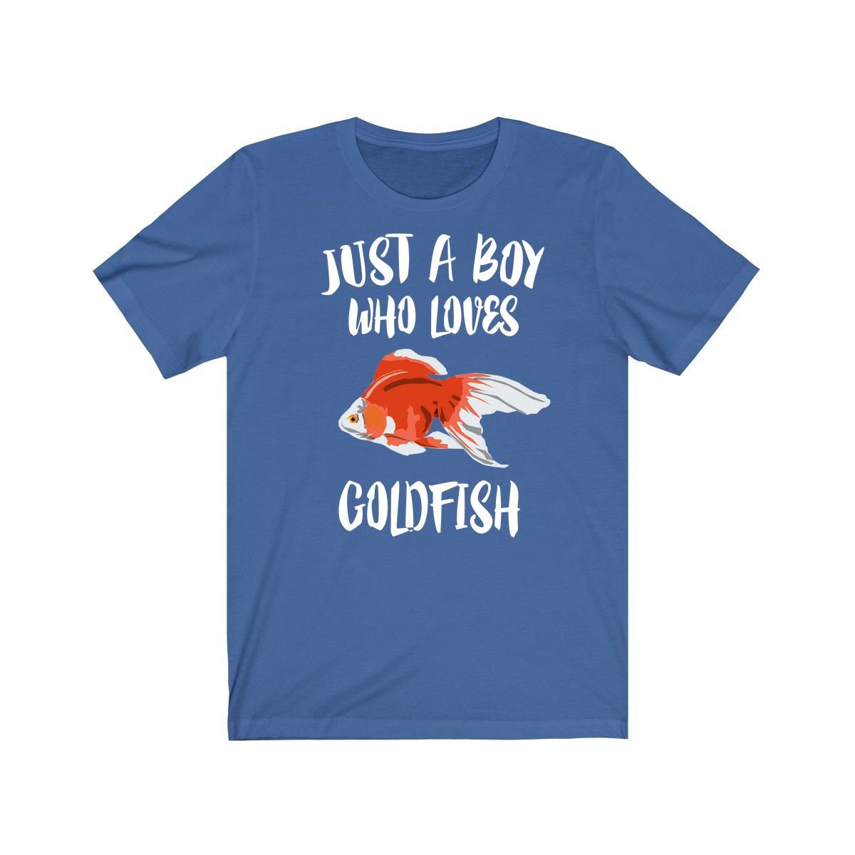 Just A Boy Who Loves Goldfish Fish Shirt, Goldfish Lover Shirt, Goldfish Shirt, Goldfish Lover Gift, Animal Adult Kids T-Shirt Image 2