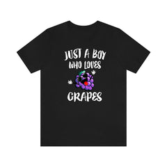 Grape Lover T-Shirt for Boys - grape print design