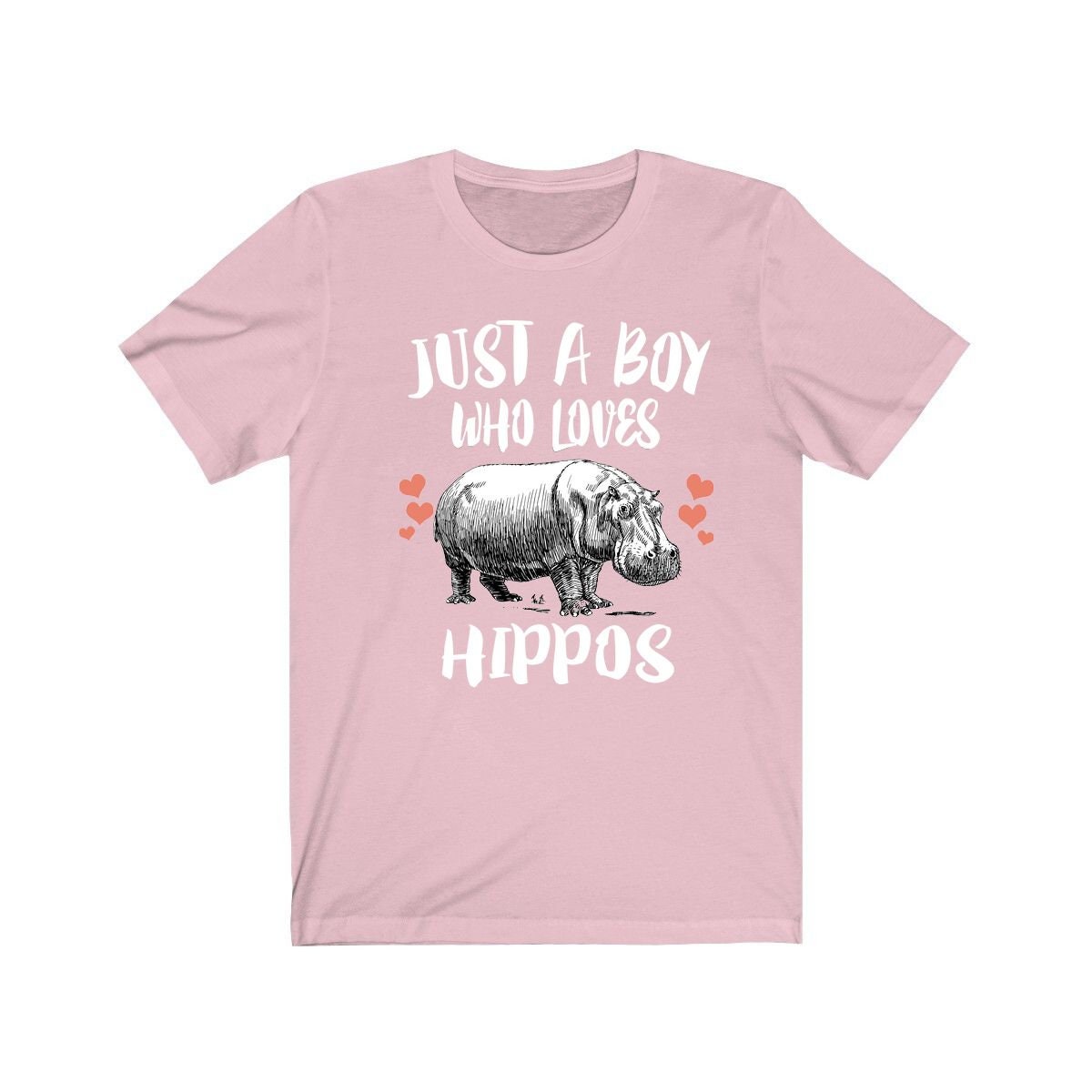 Just A Boy Who Loves Hippos Shirt, Hippo Lover Shirt, Hippo Shirt, Hippo Lover Gift, Animal Adult Kids T-Shirt Image 4