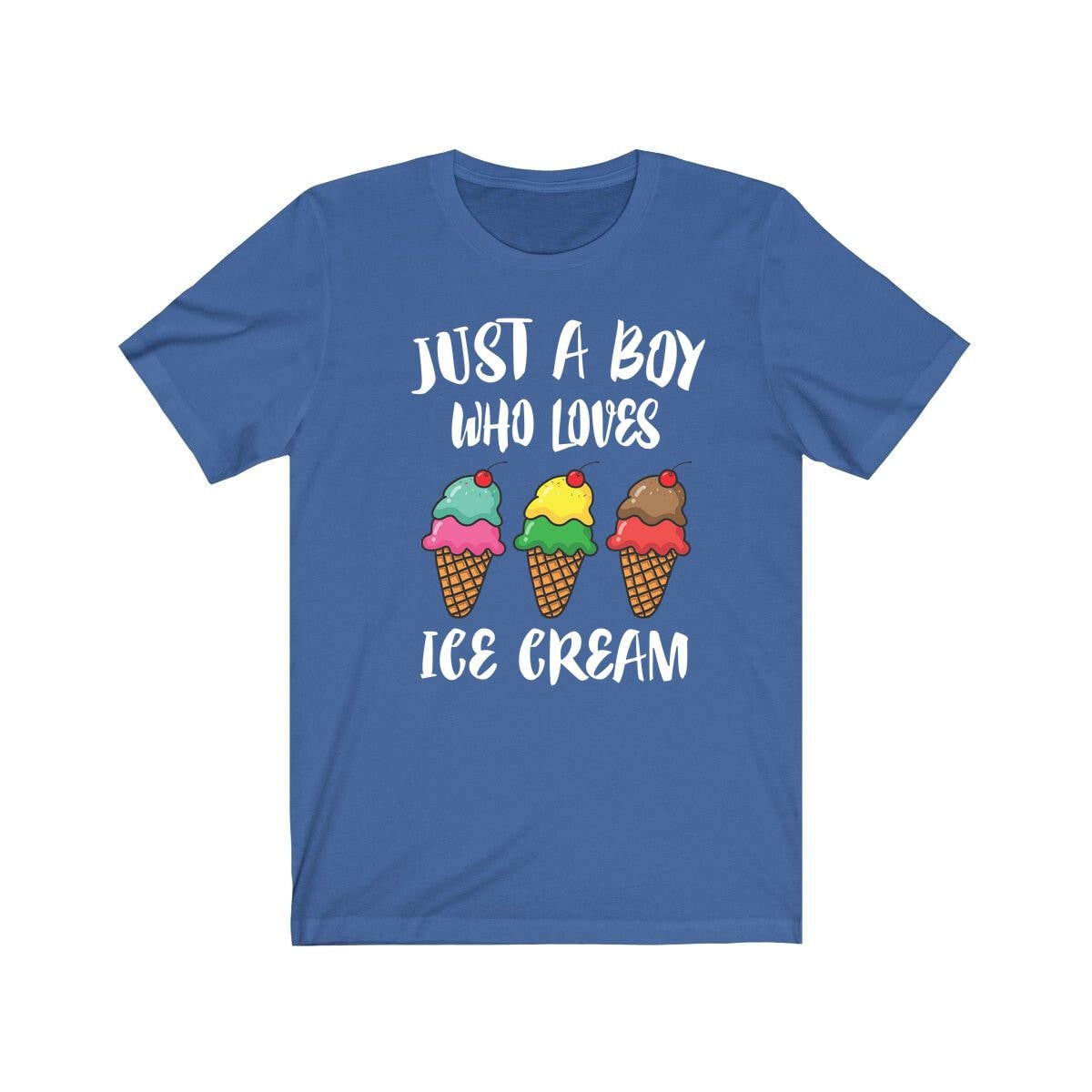 Just A Boy Who Loves Ice Cream Shirt, Ice Cream Lover Shirt, Ice Cream Shirt, Ice Cream Lover Gift, Animal Adult Kids T-Shirt Image 1