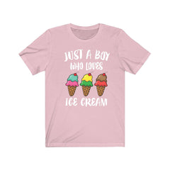 Just A Boy Who Loves Ice Cream Shirt - ice cream print design