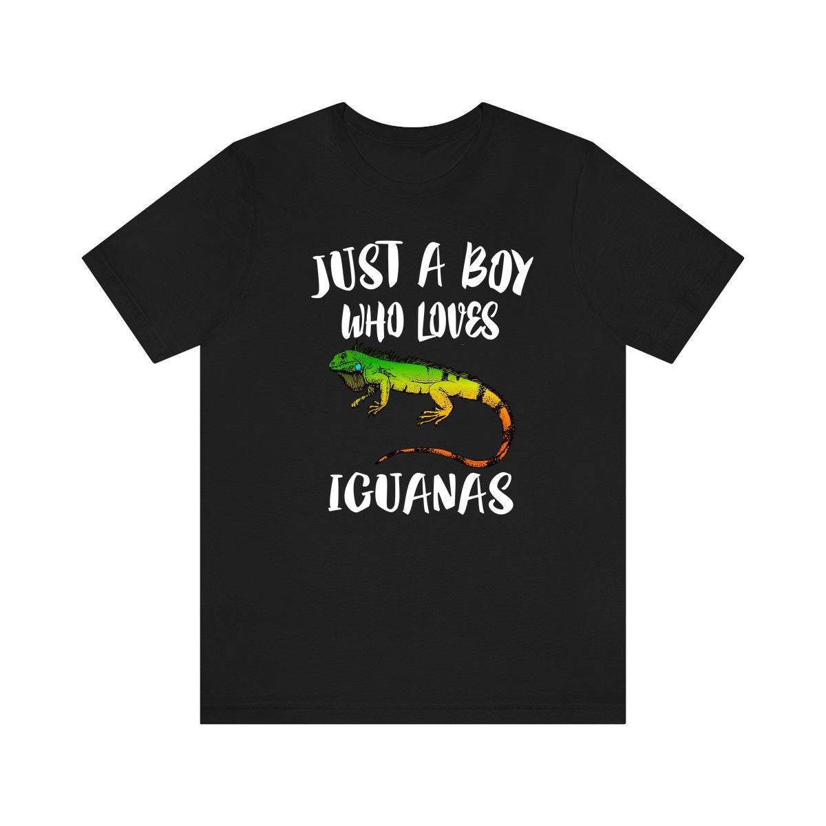 Just A Boy Who Loves Iguanas Lizards Shirt, Iguana Lover Shirt, Iguana Shirt, Iguana Lover Gift, Animal Adult Kids T-Shirt Image 2