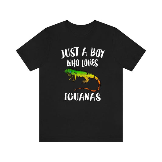 Just a boy who loves iguanas tropical exotic lizard reptile tee