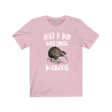 Just A Boy Who Loves Kiwi Birds Shirt, Kiwi Bird Lover Shirt, Birding Shirt, Kiwi Bird Lover Gift, Animal Adult Kids T-Shirt Image 4