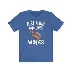 Just A Boy Who Loves Moles Shirt - mole print design