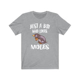 Just A Boy Who Loves Moles Shirt, Mole Lover Shirt, Mole Shirt, Mole Lover Gift, Animal Adult Kids T-Shirt Image 3