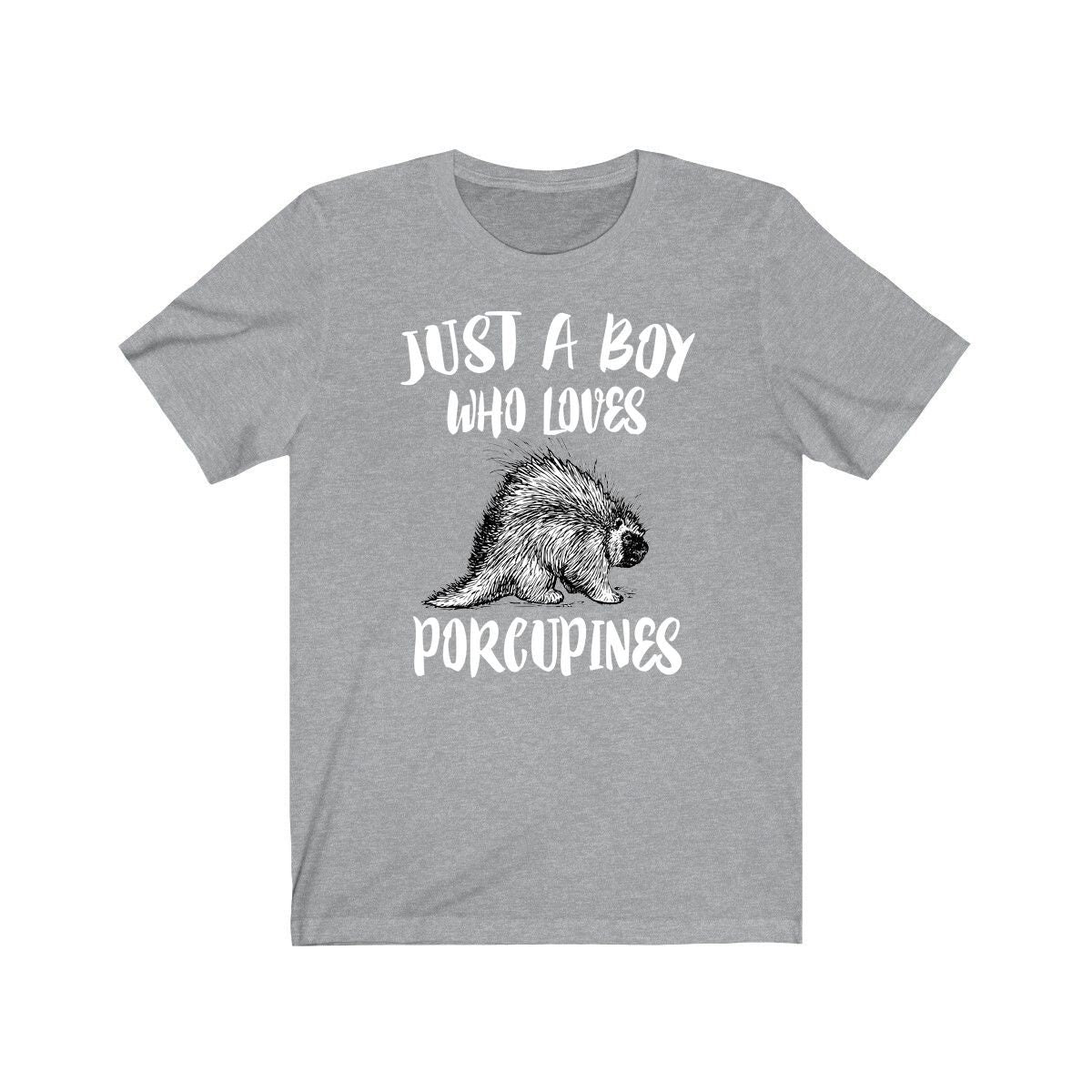 Just A Boy Who Loves Porcupines Shirt, Porcupine Lover Shirt, Porcupine Shirt, Porcupine Lover Gift, Animal Adult Kids T-Shirt Image 3