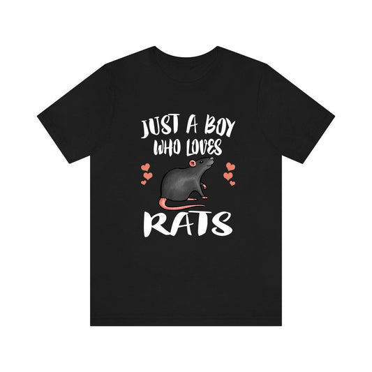 Just A Boy Who Loves Rats Shirt - rat print design