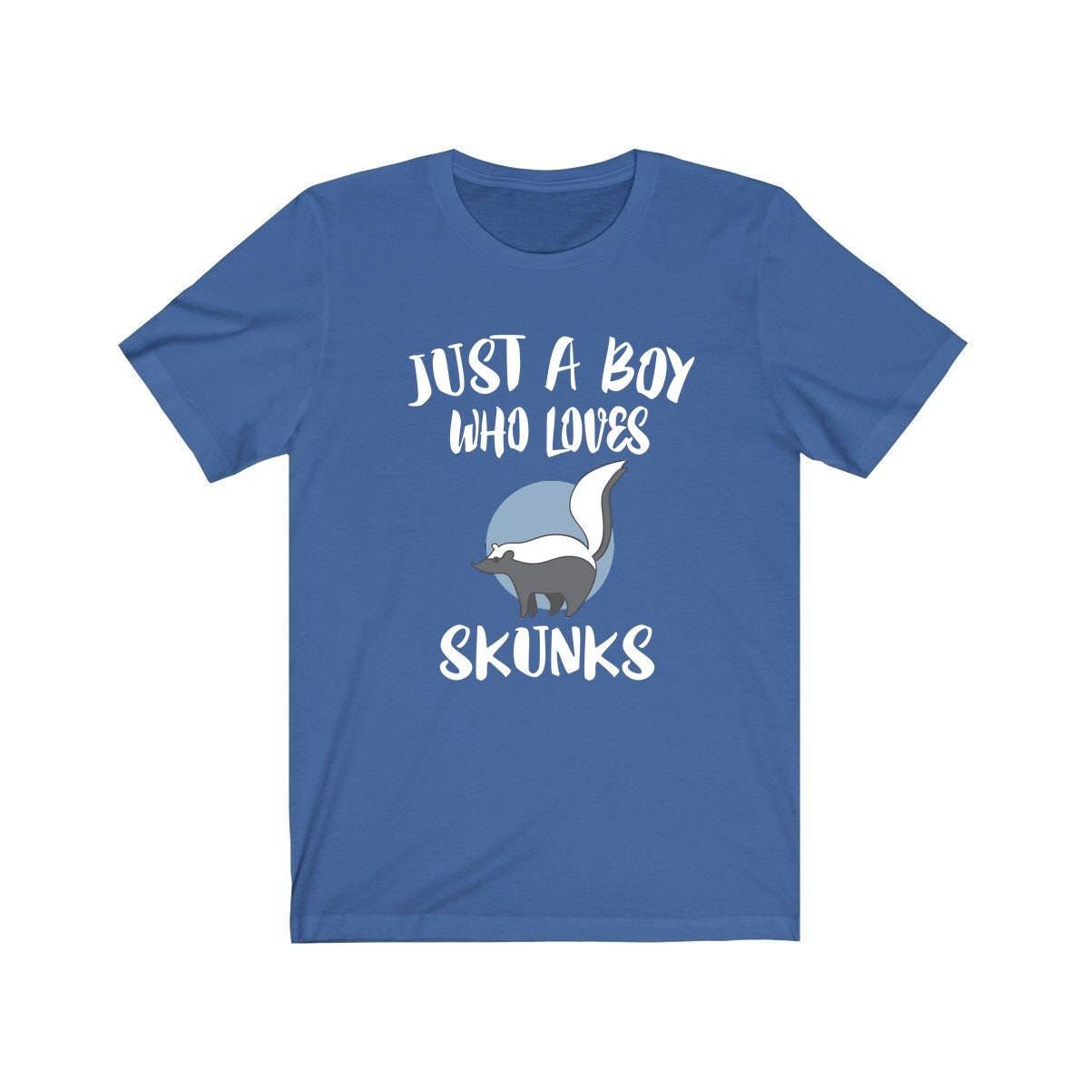 Just A Boy Who Loves Skunks Shirt, Skunk Lover Shirt, Skunk Shirt, Skunk Lover Gift, Animal Adult Kids T-Shirt Image 2
