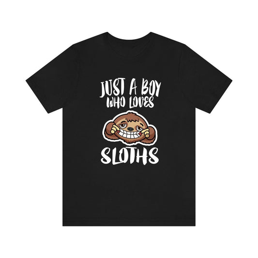 Just A Boy Who Loves Sloths Shirt - sloth print design