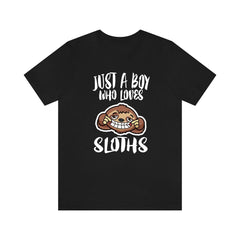 Just A Boy Who Loves Sloths Shirt - sloth print design
