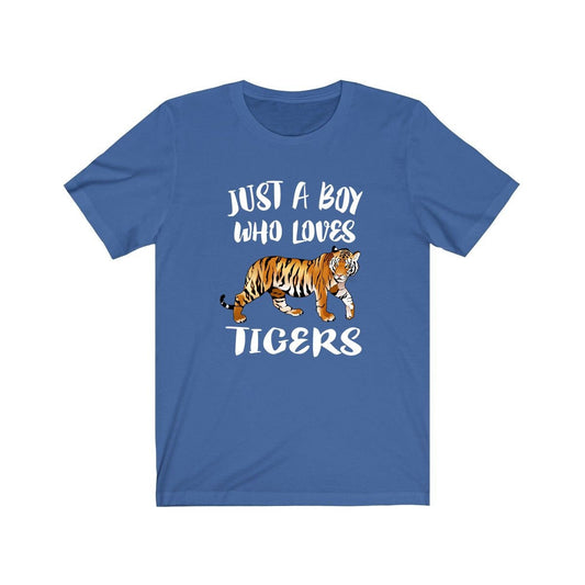 Just A Boy Who Loves Tigers Shirt - tiger print design